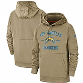 Los Angeles Chargers 2019 Salute To Service Sideline Therma Pullover Hoodie,baseball caps,new era cap wholesale,wholesale hats